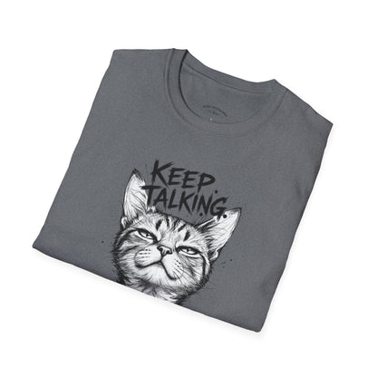 Keep Talking I'm Taking Notes Cat T‑Shirt