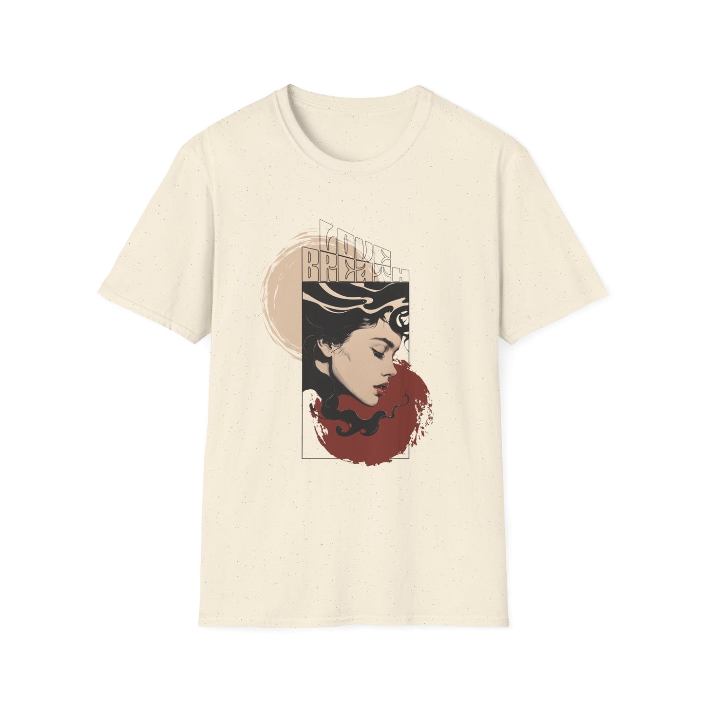 T-Shirt — Vintage Art Nouveau Woman Graphic Tee (Brave)