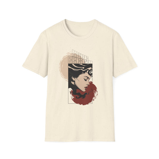 T-Shirt — Vintage Art Nouveau Woman Graphic Tee (Brave)