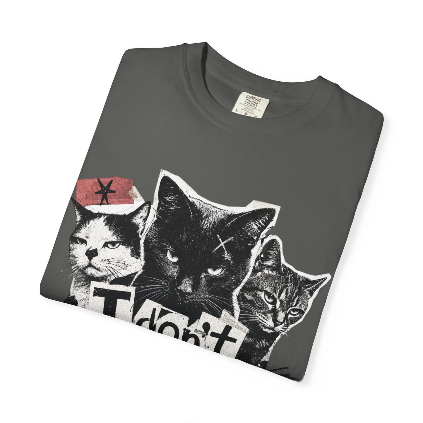 I Don’t Trust People Cat T-Shirt — Grunge Graphic Tee for Cat Lovers