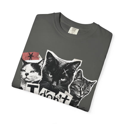 I Don’t Trust People Cat T-Shirt — Grunge Graphic Tee for Cat Lovers