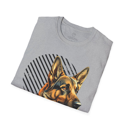 German Shepherd Pure Love Unisex Softstyle T-Shirt .dog