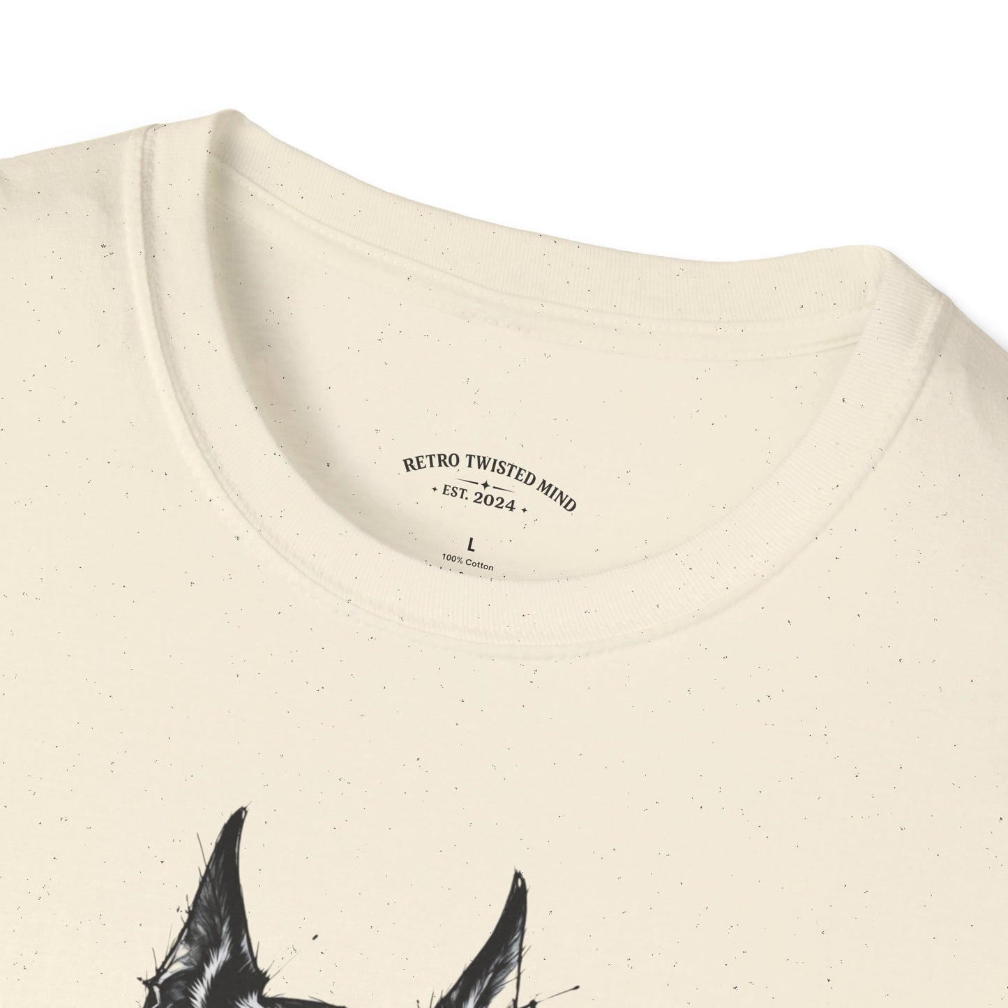 Doberman Portrait T-Shirt — "Warm Amour" Graphic Tee for Dog Lovers