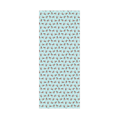 Christmas Snowman Gift Wrap Paper – Light Blue Holiday Wrapping Sheets