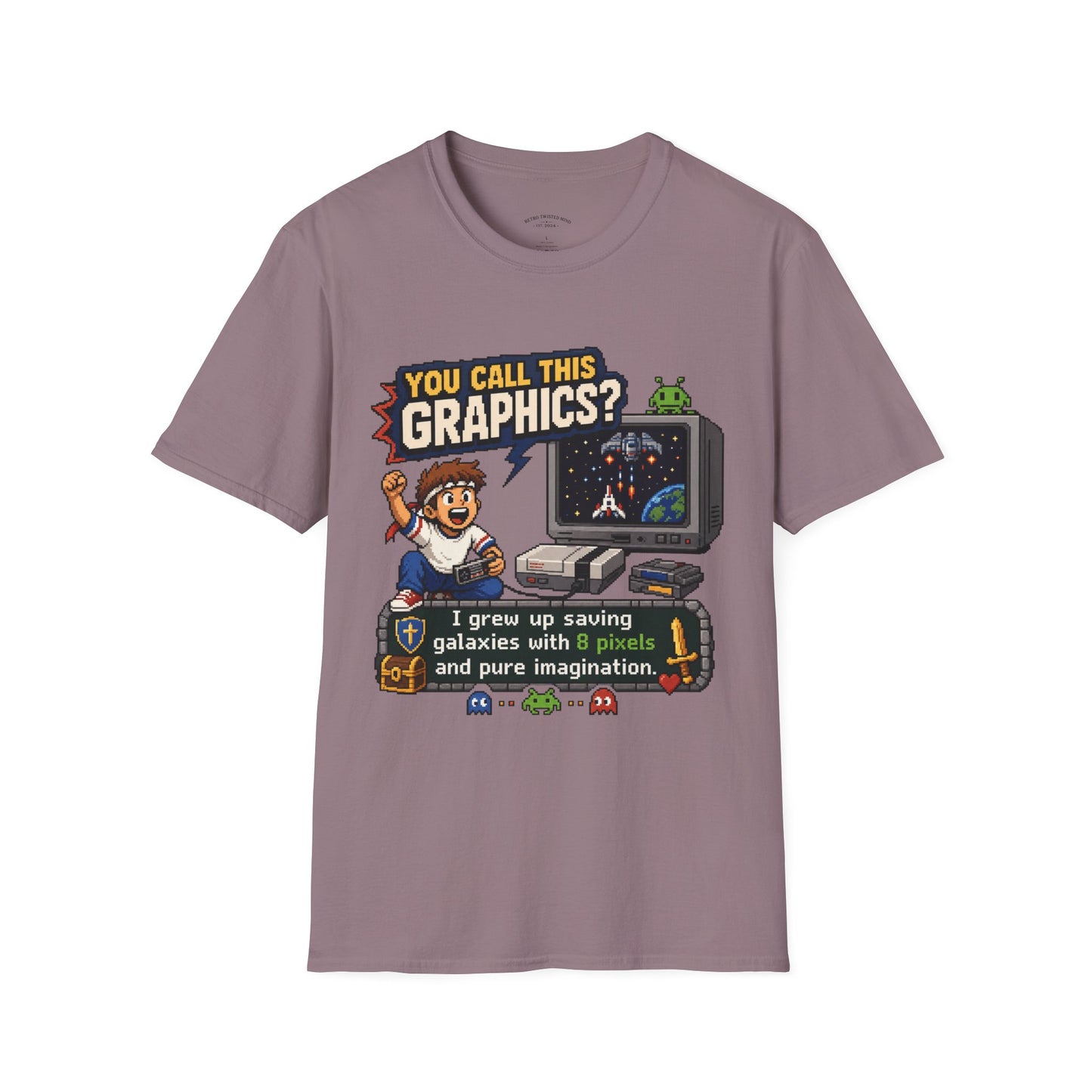 T-Shirt — "You Call This Graphics?" Retro Gamer Vintage Video Game Tee