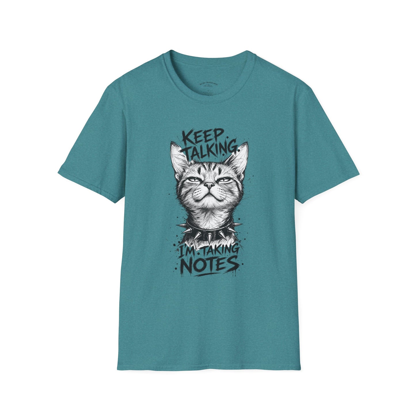 Keep Talking I'm Taking Notes Cat T‑Shirt