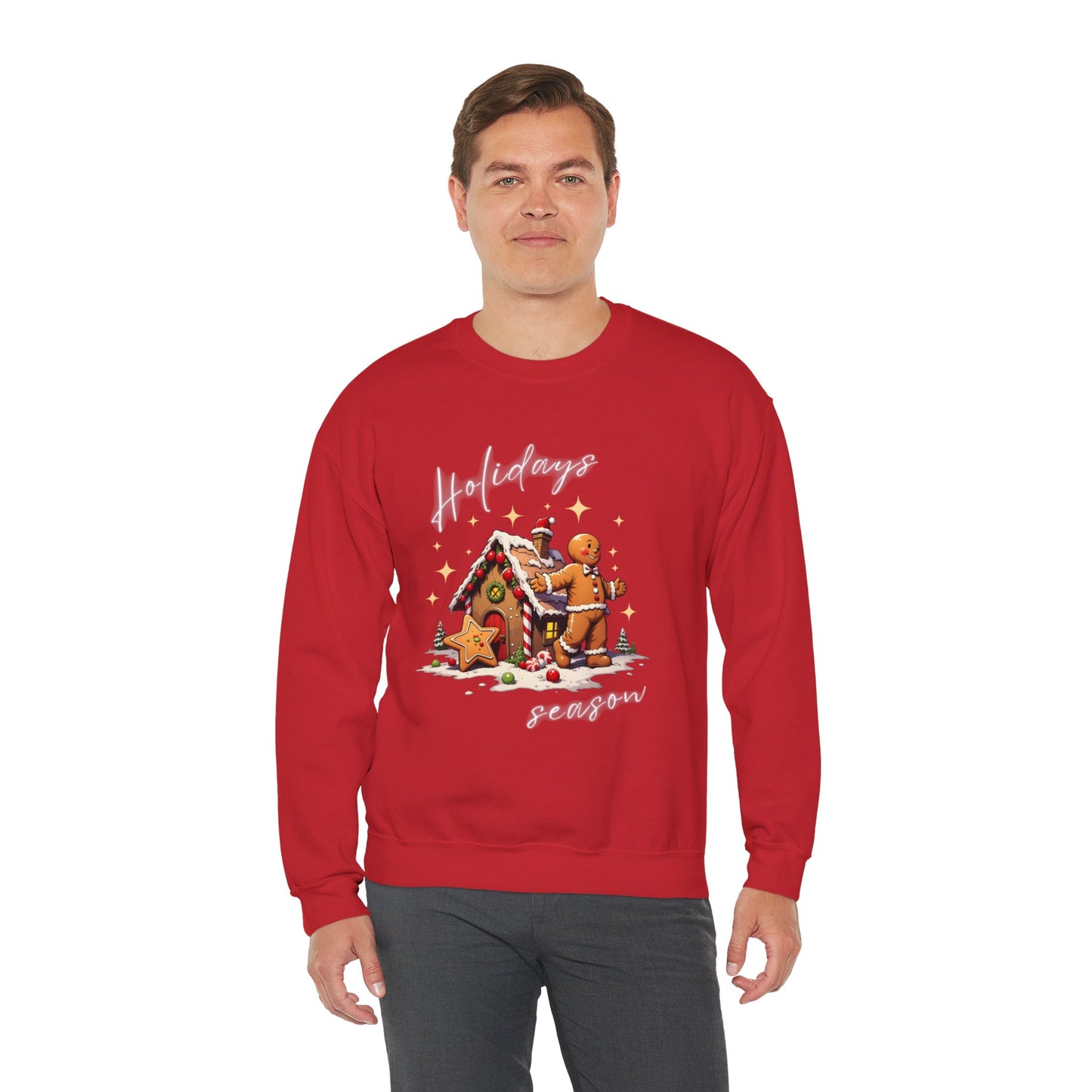 Holiday Season Gingerbread Crewneck Sweatshirt