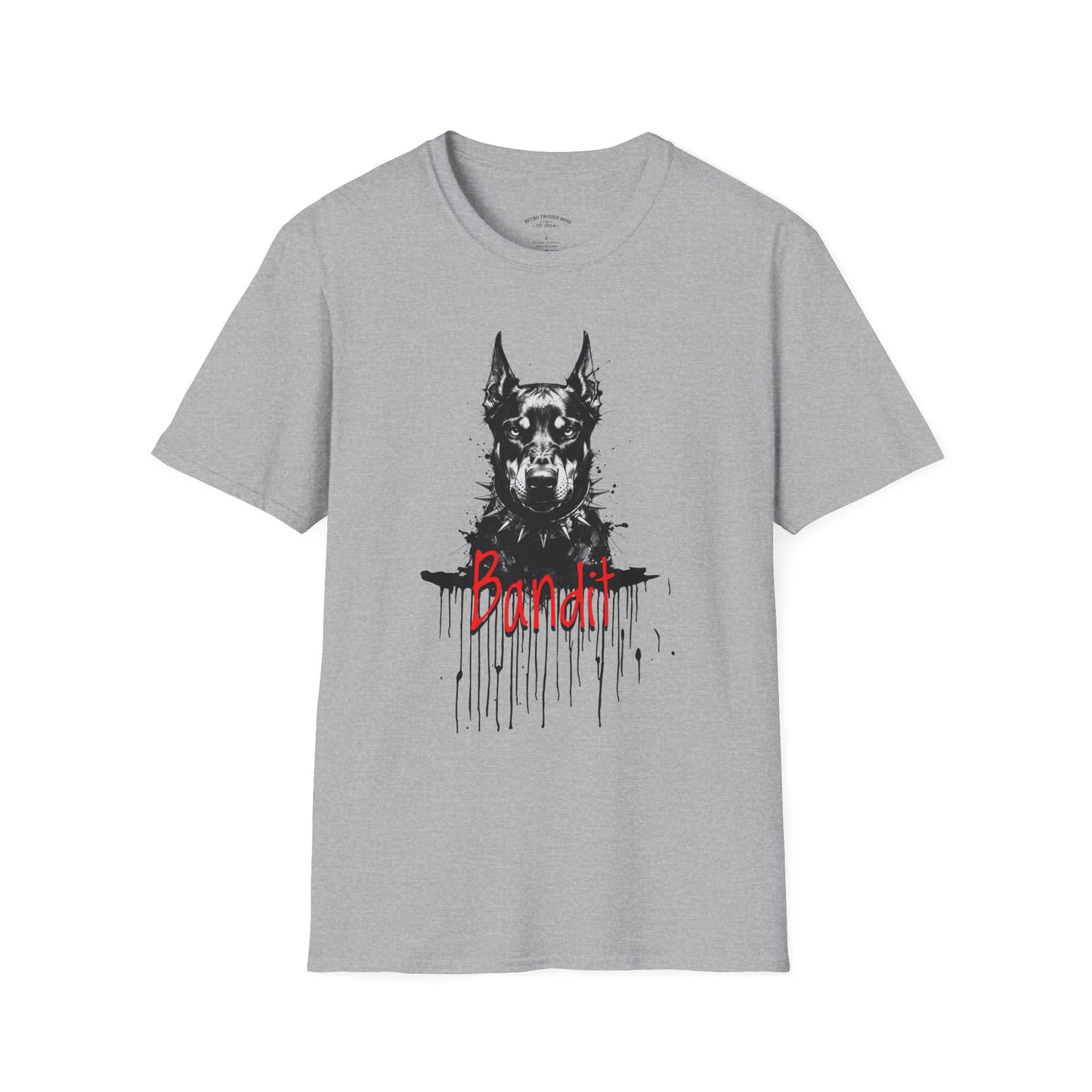 Doberman Portrait T-Shirt — "Warm Amour" Graphic Tee for Dog Lovers