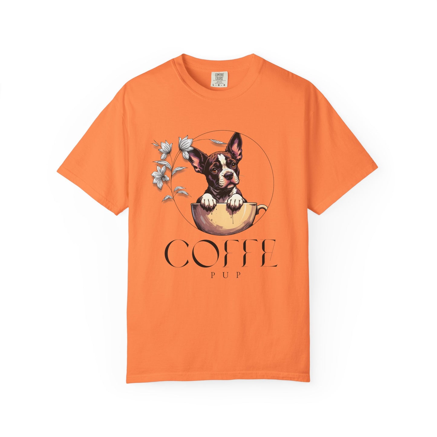 Coffee Pup Unisex Garment-Dyed T-shirt
