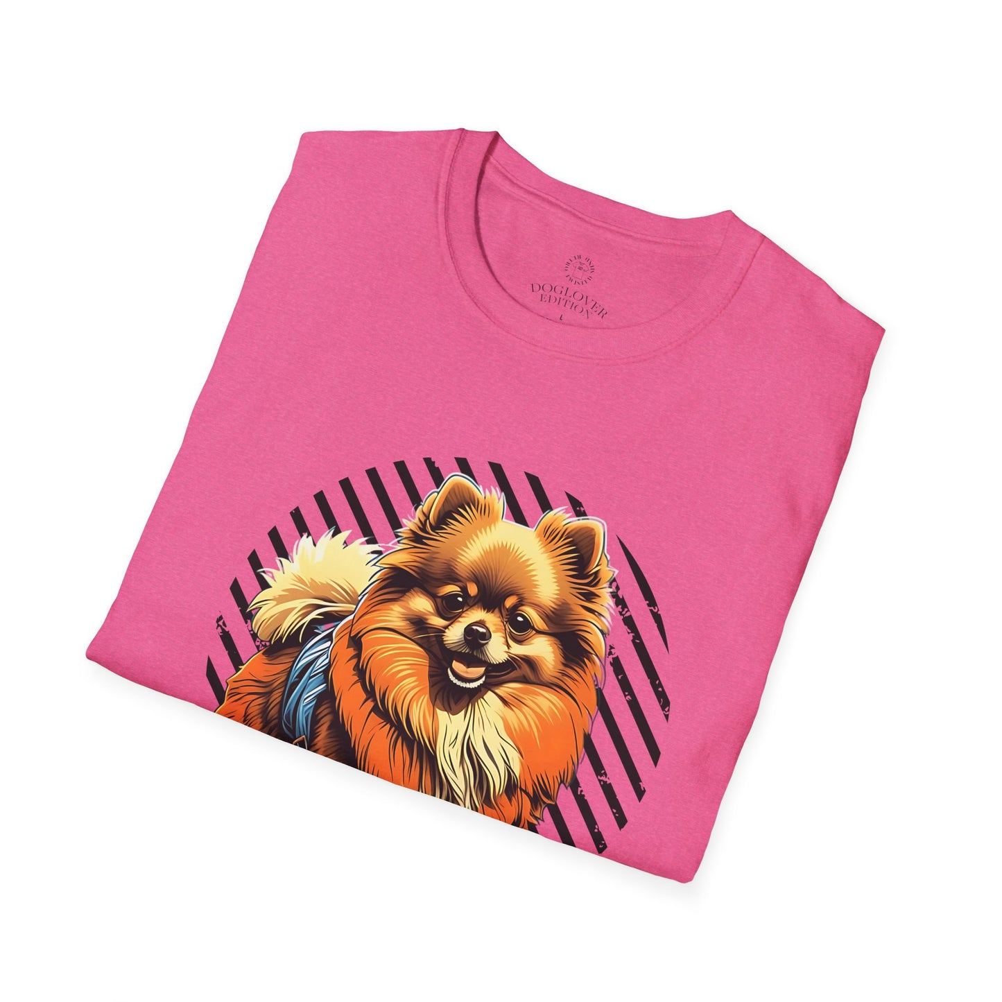 Unisex Softstyle T-Shirt - 'Pure Love' Pomeranian Print
