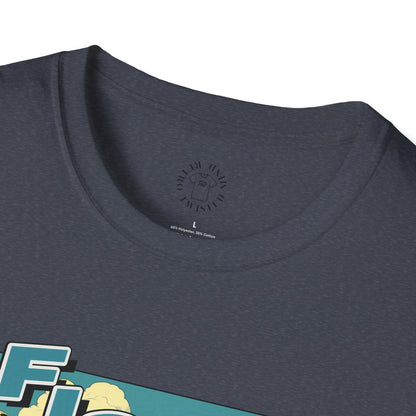 Fishing Like a Pro Unisex Softstyle T-Shirt - Perfect for Anglers & Outdoor Enthusiasts,gator