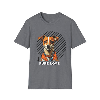 Pure Love Dog Unisex T-Shirt - Softstyle Cotton Tee for Animal Lovers