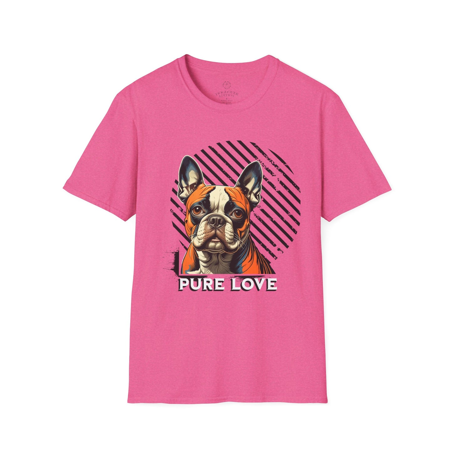 Pure Love French Bulldog Unisex Softstyle T-Shirt