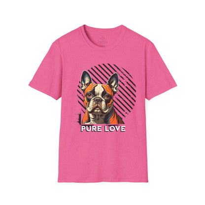 Pure Love French Bulldog Unisex Softstyle T-Shirt