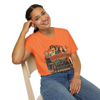 Raised Without Wi‑Fi T-Shirt — Retro 'Legends' Vintage Graphic Tee
