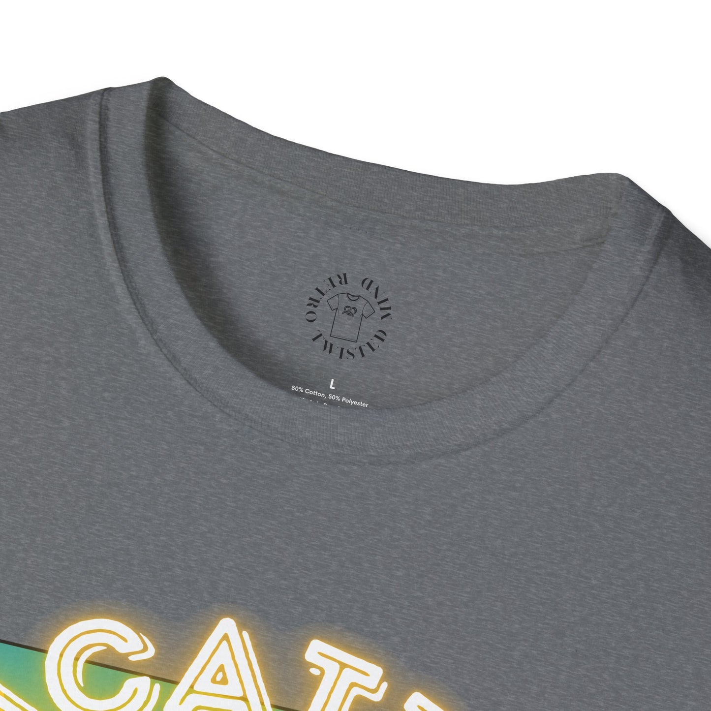 Funny Vacation Mode Unisex Softstyle T-Shirt, manatee