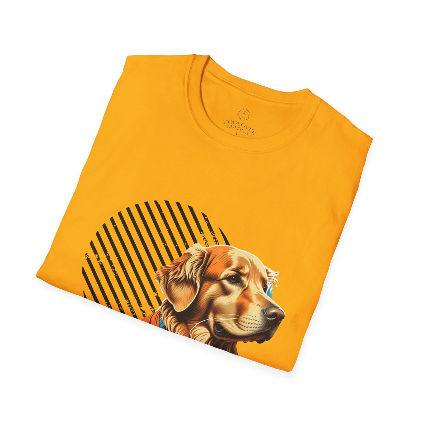Pure Love Golden Retriever T-Shirt – Unisex Softstyle Tee for Dog Lovers