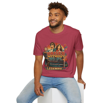 Raised Without Wi‑Fi T-Shirt — Retro 'Legends' Vintage Graphic Tee