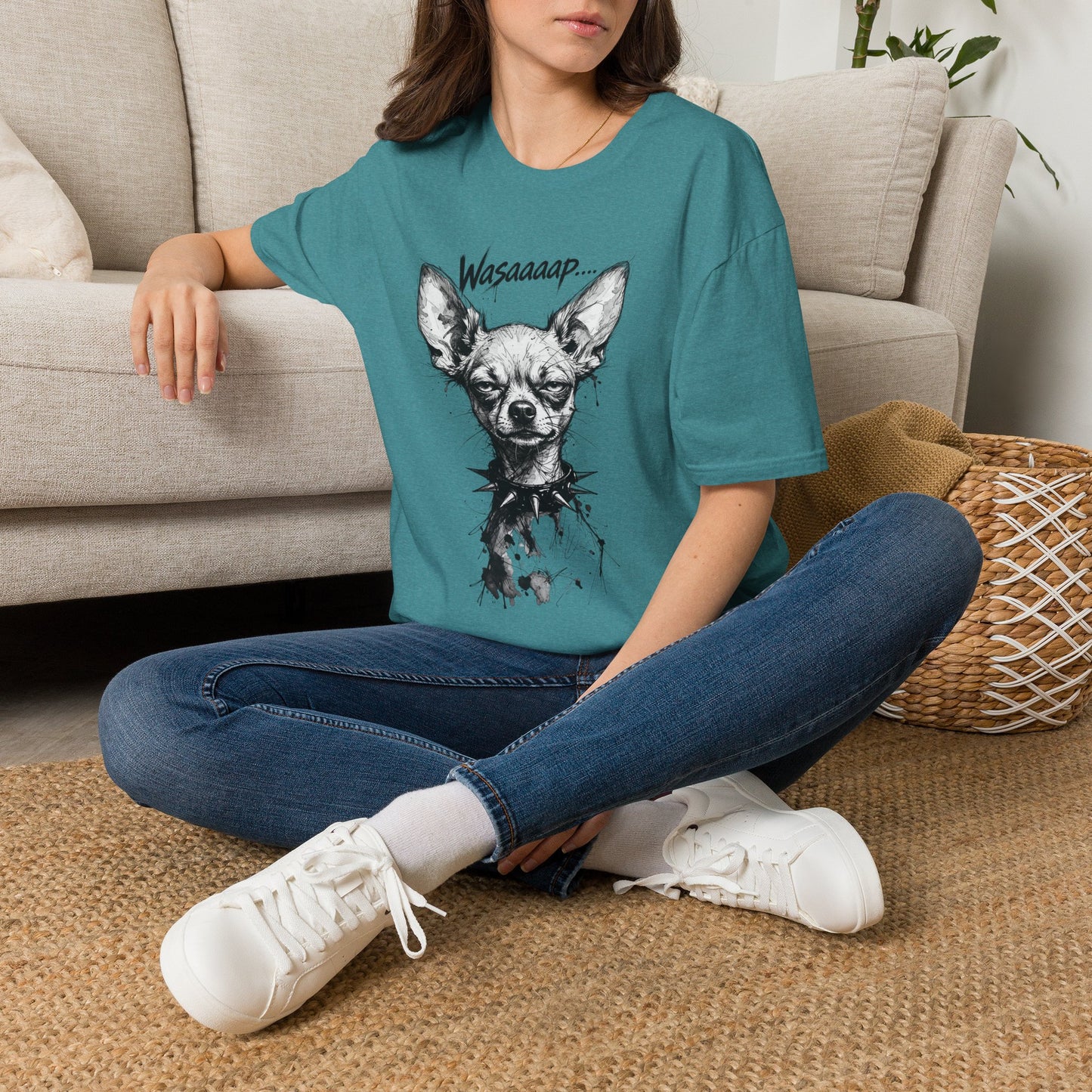 Chihuahua 'Wasaaaap' Graphic T-Shirt — Funny Dog Tee for Pet Lovers