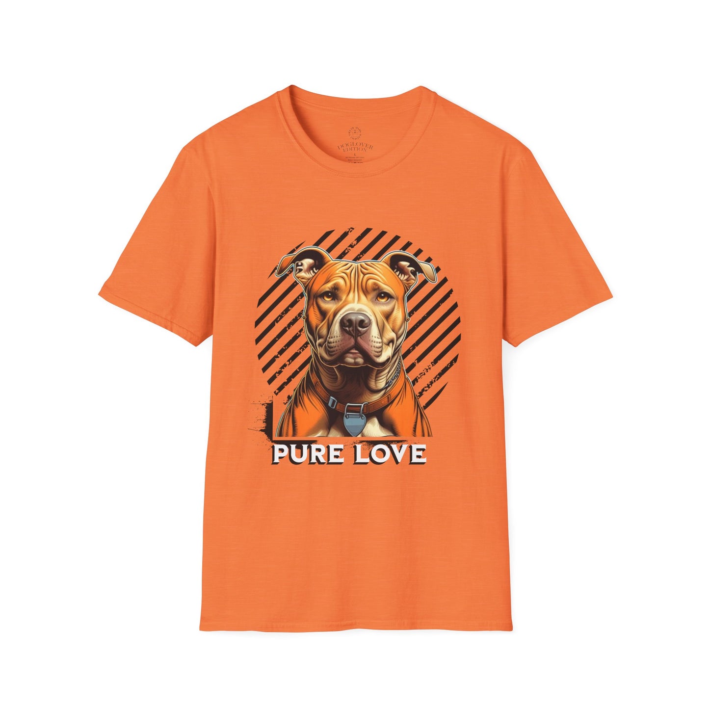 Unisex Softstyle T-Shirt - Pure Love Pitbull Graphic Tee
