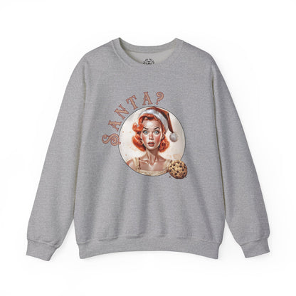 Funny Cookie Lover Sweatshirt - Retro Design - Santa? Christmas