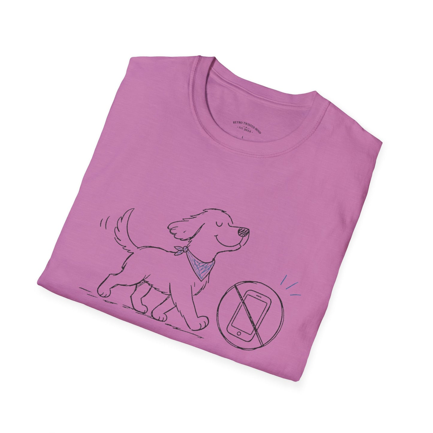 Less Scrolling, More Strolling Dog T-Shirt