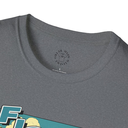 Fishing Like a Pro Unisex Softstyle T-Shirt - Perfect for Anglers & Outdoor Enthusiasts,gator