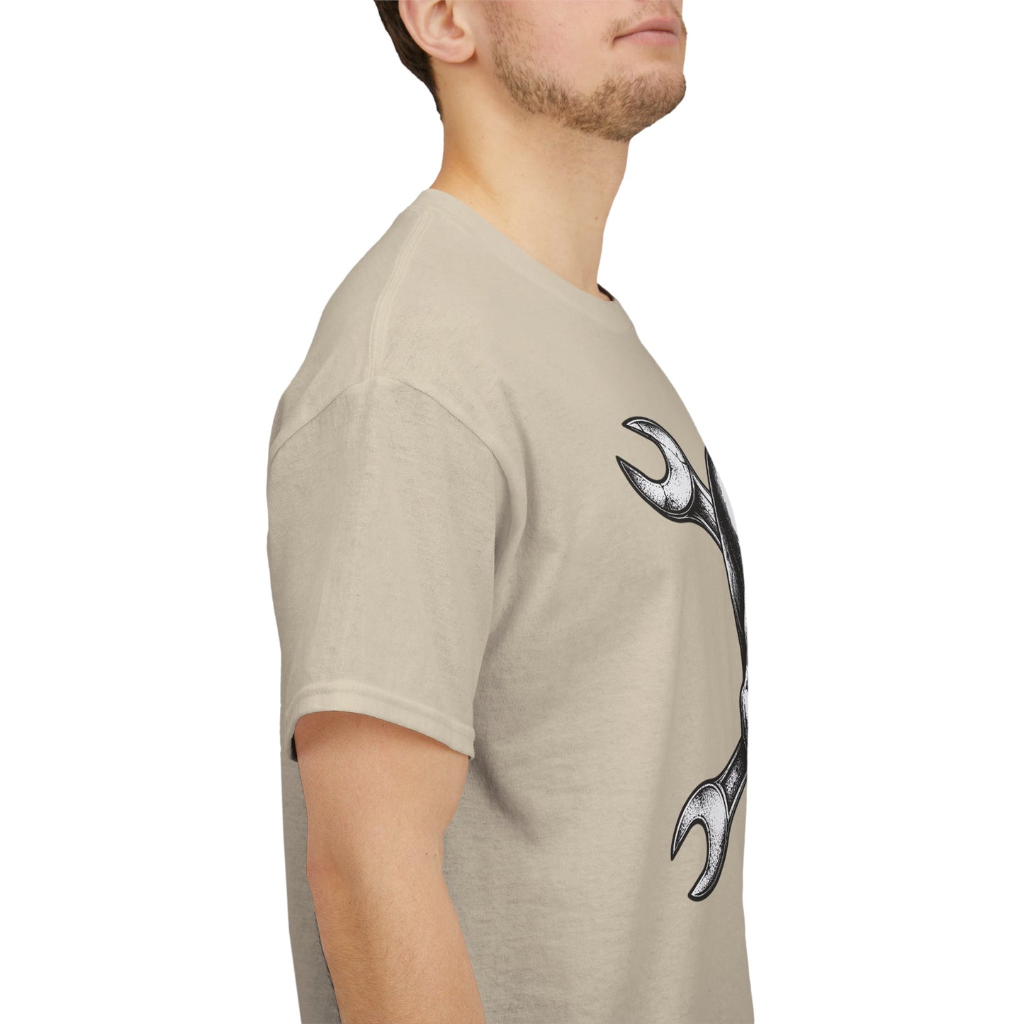 Mechanic Skull Tee — Wrench Crossbones Graphic T-Shirt