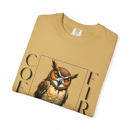 Coffee First Owl Graphic T-Shirt