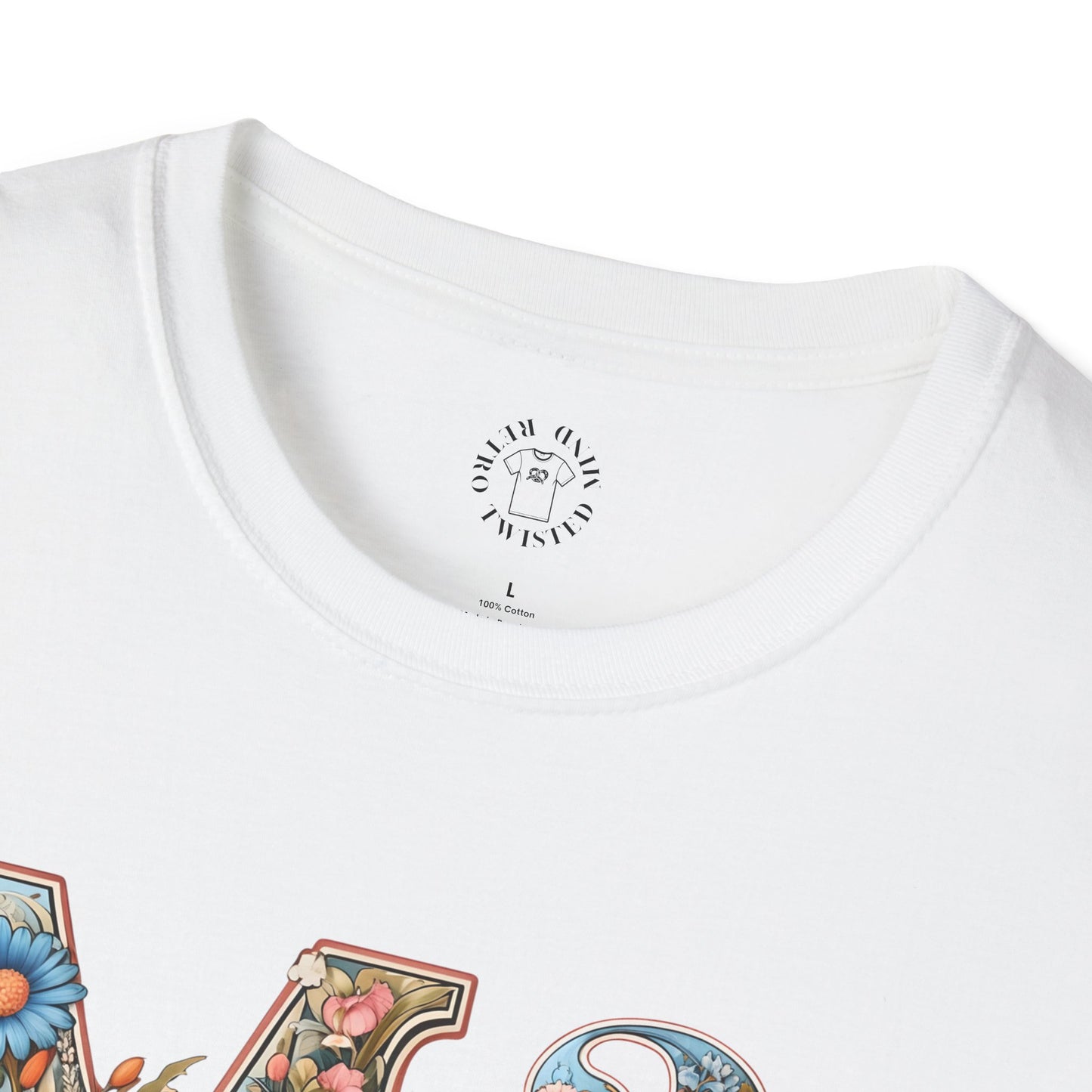 Floral Mama Unisex T-Shirt, Softstyle Tee, Casual Wear, Gift for Mother day,mama