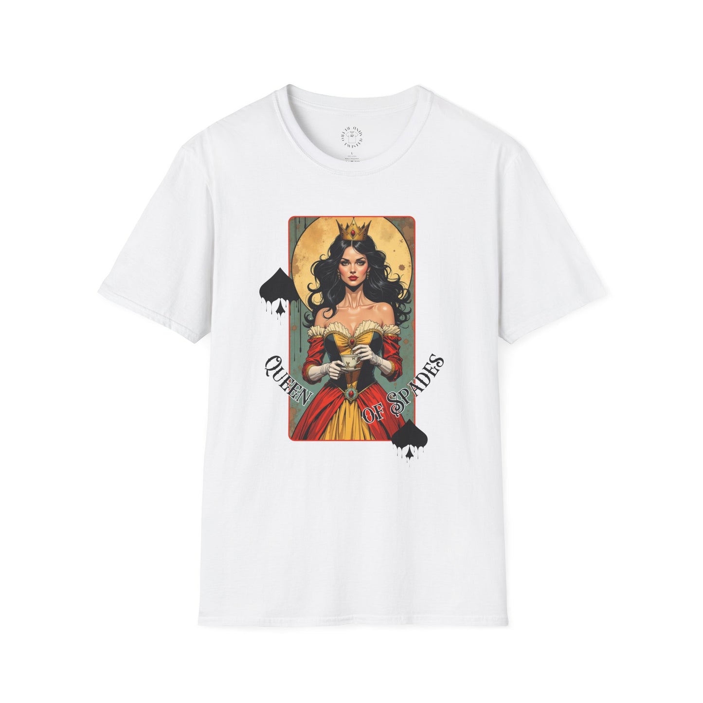 Queen of Spiders Unisex Softstyle T-Shirt - Bold Graphic Tee for Fans of Fantasy & Mythology,queen,girl