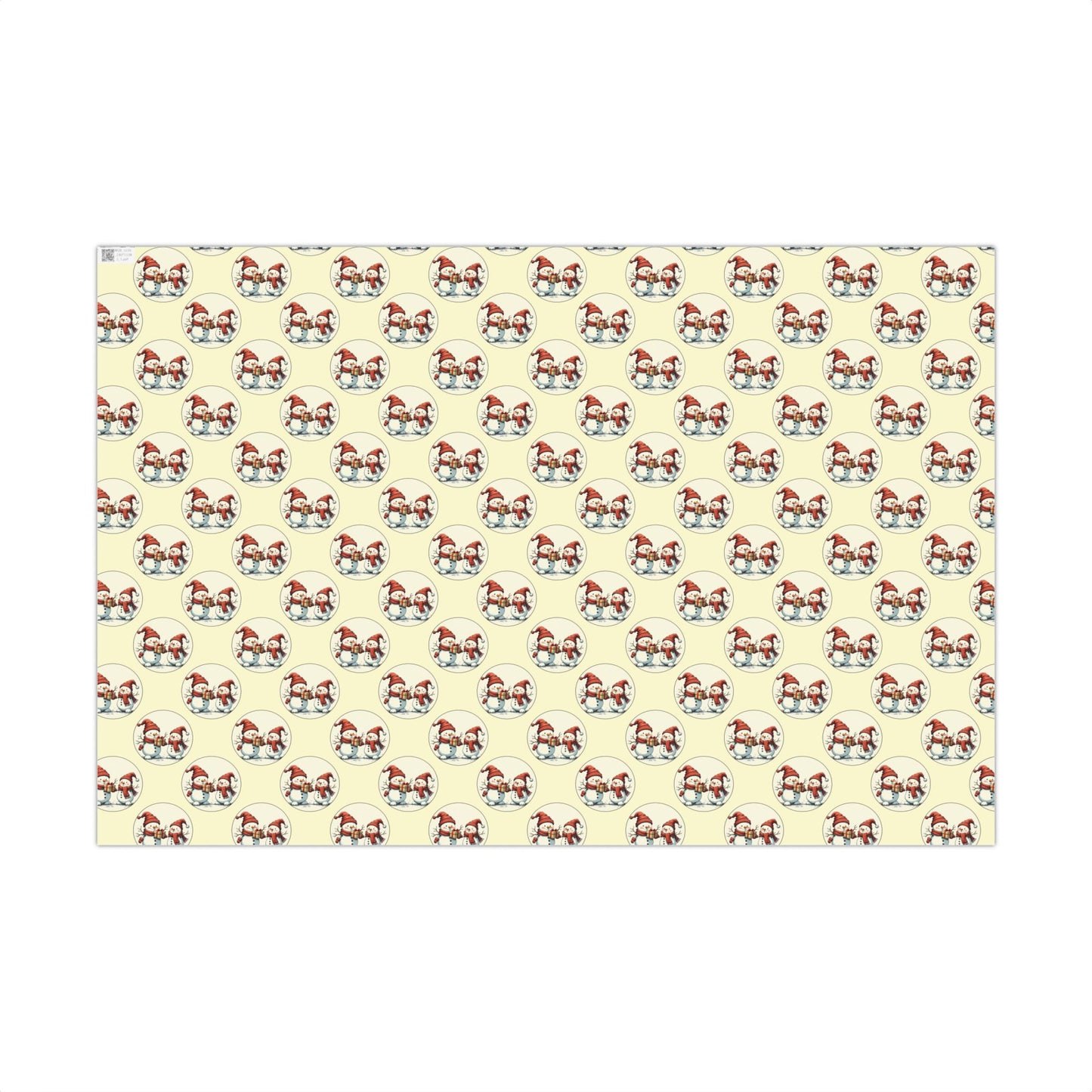 Gift Wrap Paper — Vintage Scandinavian Gnomes Pattern | Christmas Wrapping Paper Sheets
