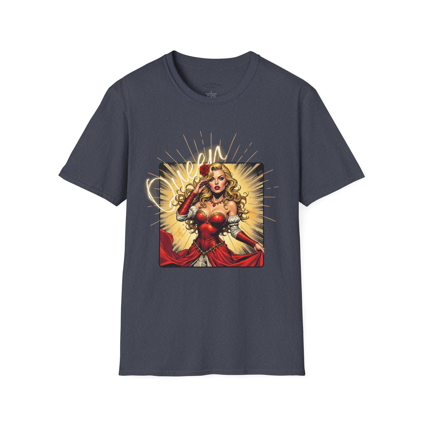 Empowered Women Unisex Softstyle T-Shirt - Bold & Confident Design, queen. girl