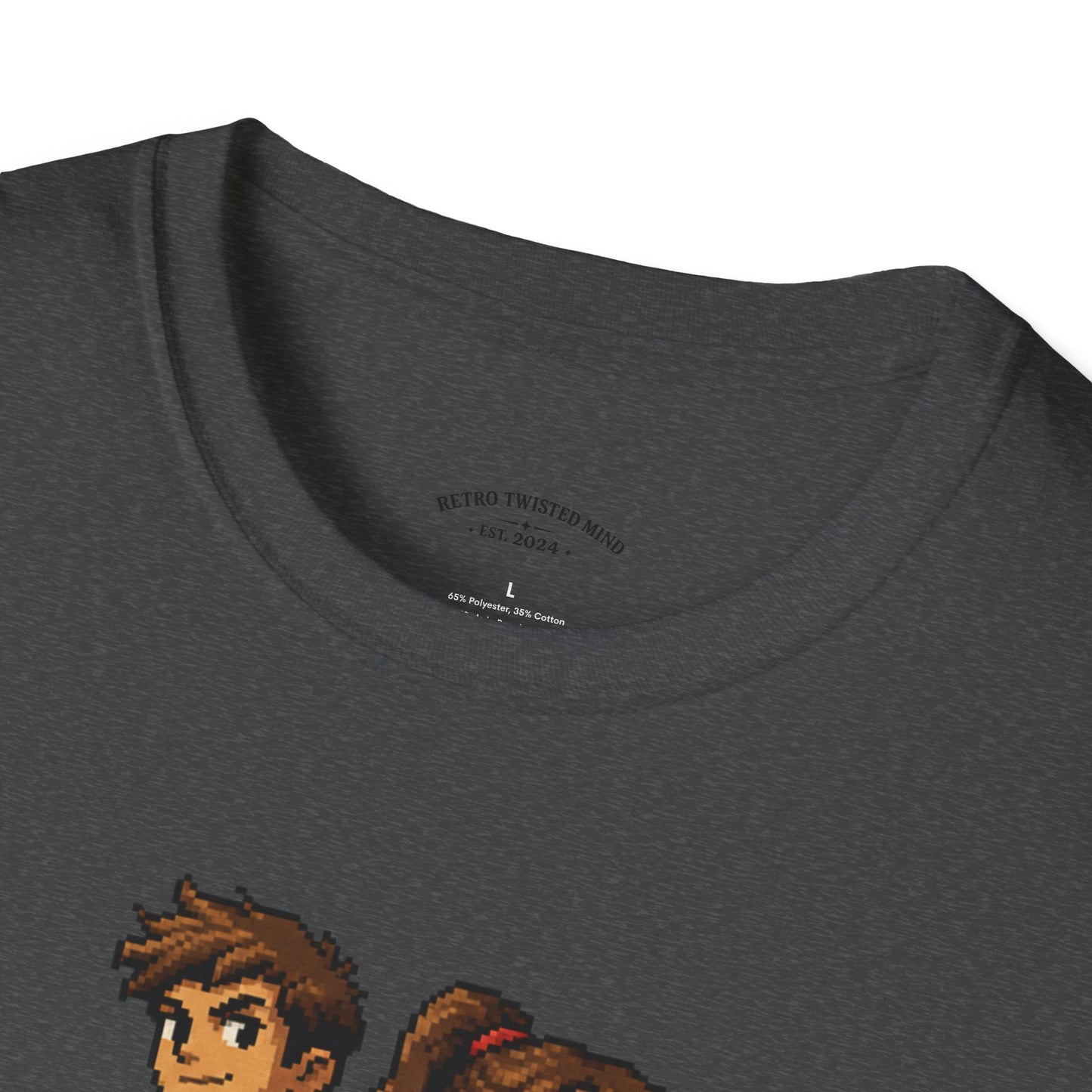 T-Shirt — Retro Pixel 'Real Gamers Don't Need 4K' Graphic Tee
