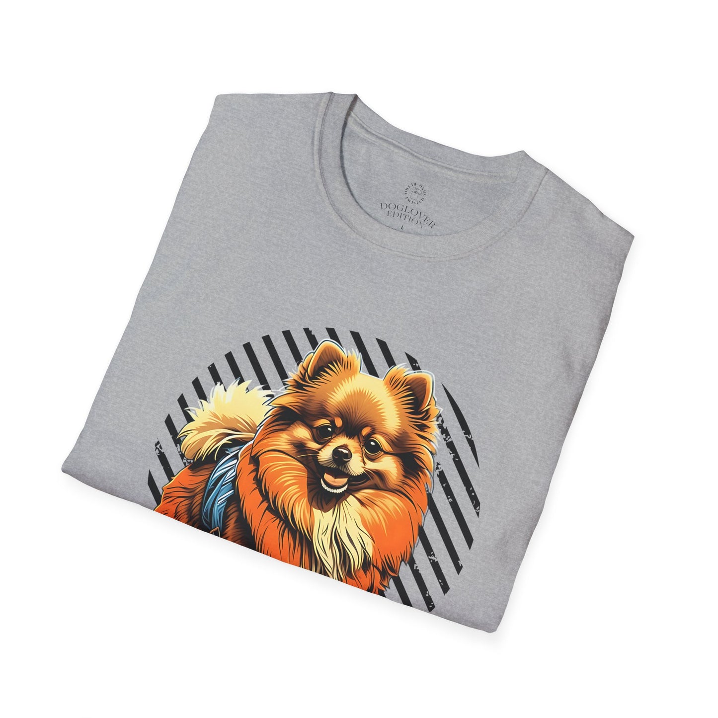 Unisex Softstyle T-Shirt - 'Pure Love' Pomeranian Print