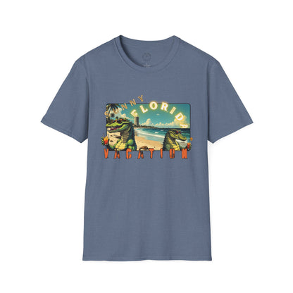 Sunny Florida Vacation T-Shirt - Unisex Softstyle Tee for Travel Lovers