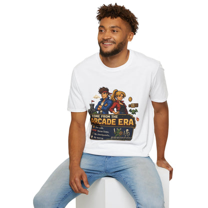 Retro Arcade Era T-Shirt — Pixel RPG Game Tribute