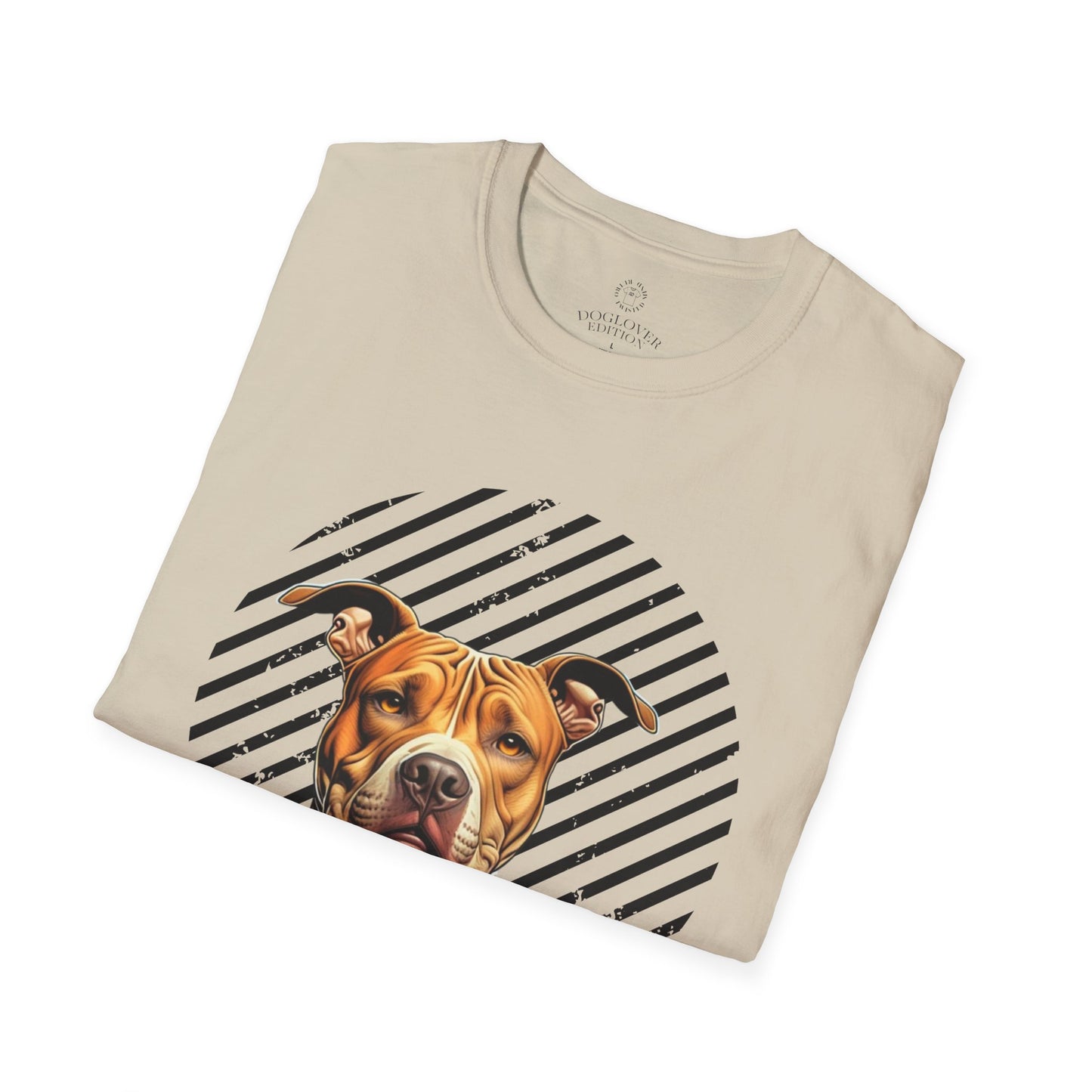 Pure Love Unisex Softstyle T-Shirt - Pitbull Design
