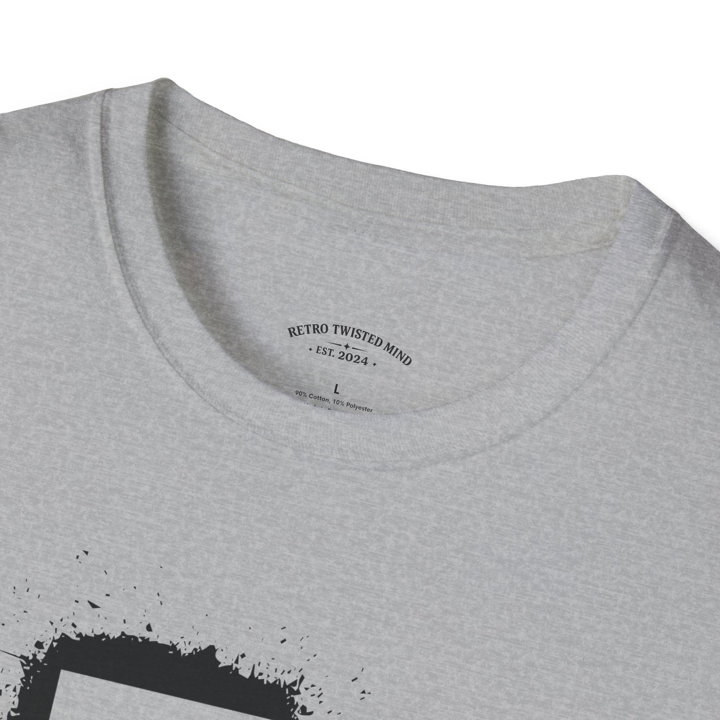 Doberman Portrait T‑Shirt — Bold Black Ink Dog Graphic