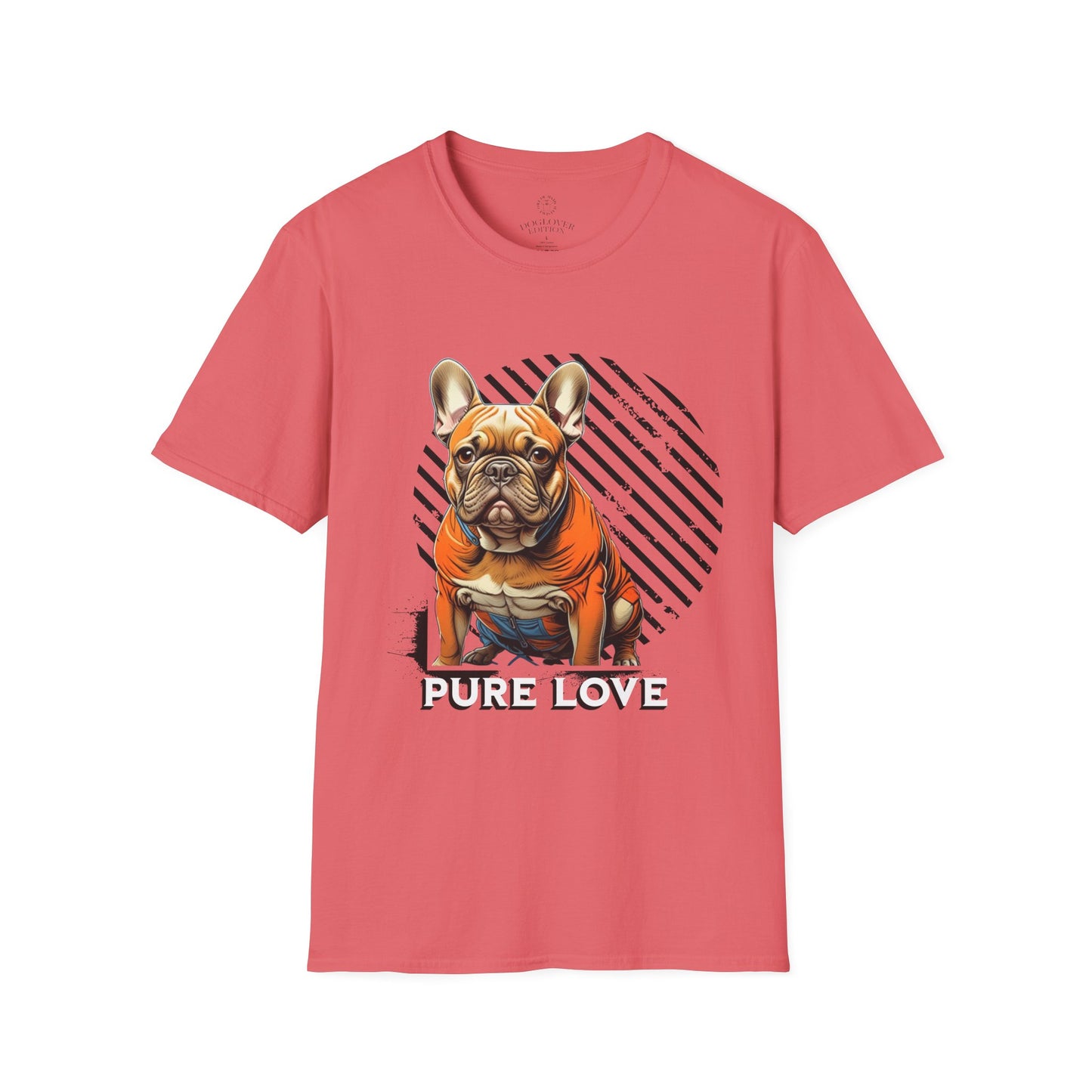 Pure Love French Bulldog Unisex Softstyle T-Shirt