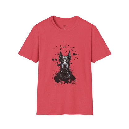 Doberman Ink Splatter T-Shirt