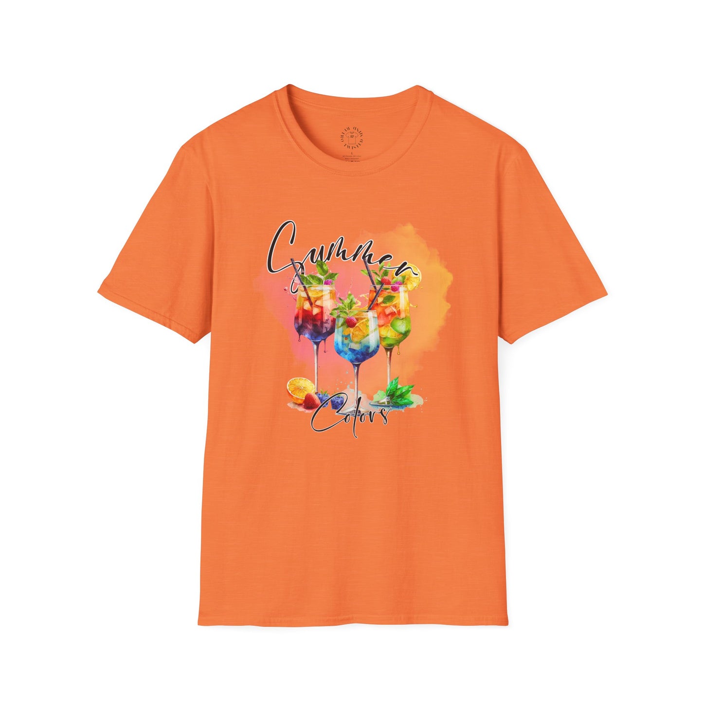 Colorful Floral Summer Unisex T-Shirt, Boho Shirt, Gift for Her, Vacation Tee, Festival Apparel, Summer Outfit