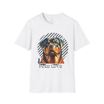 Pure Love Rottweiler Unisex Softstyle T-Shirt