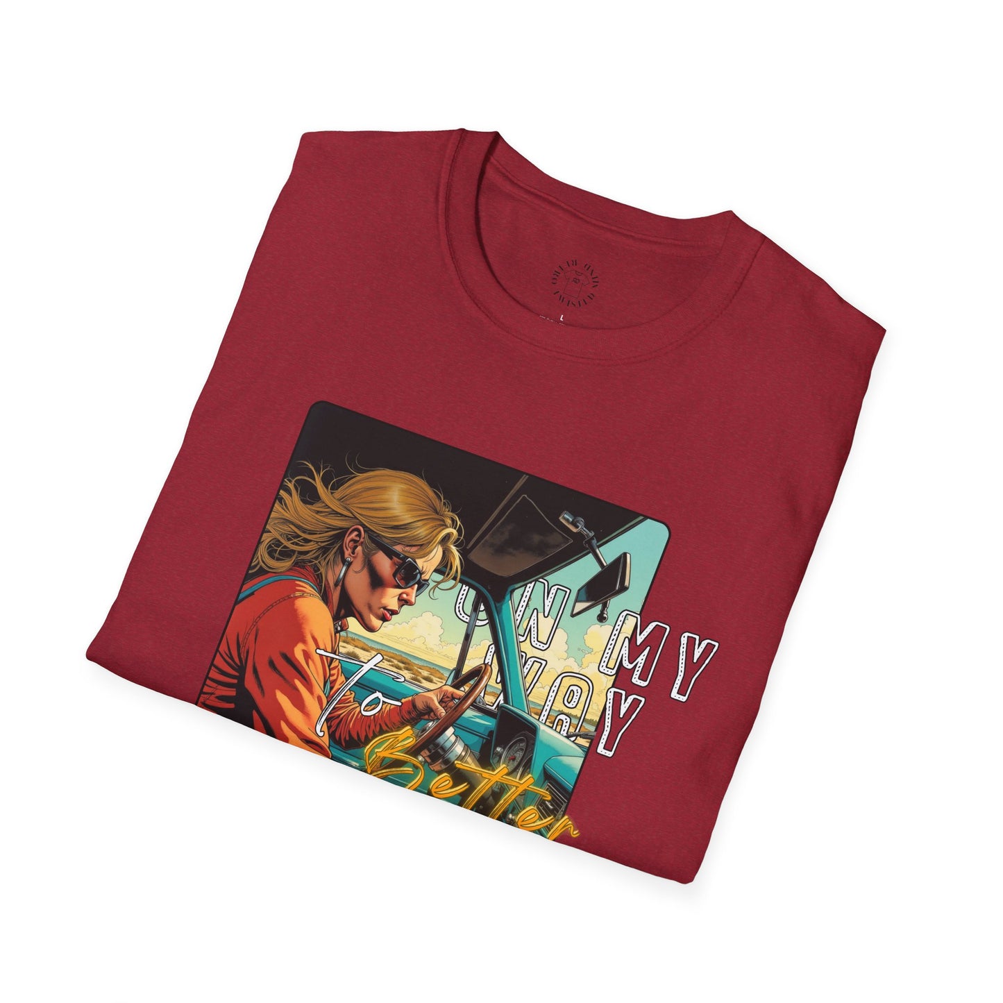 In My Element Graphic T-Shirt | Unisex Softstyle Tee,woman driving