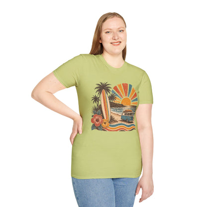 Retro Surf Sunset T-Shirt