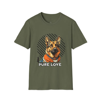 Pure Love Dog Art Unisex T-Shirt - Perfect Gift for Dog Lovers