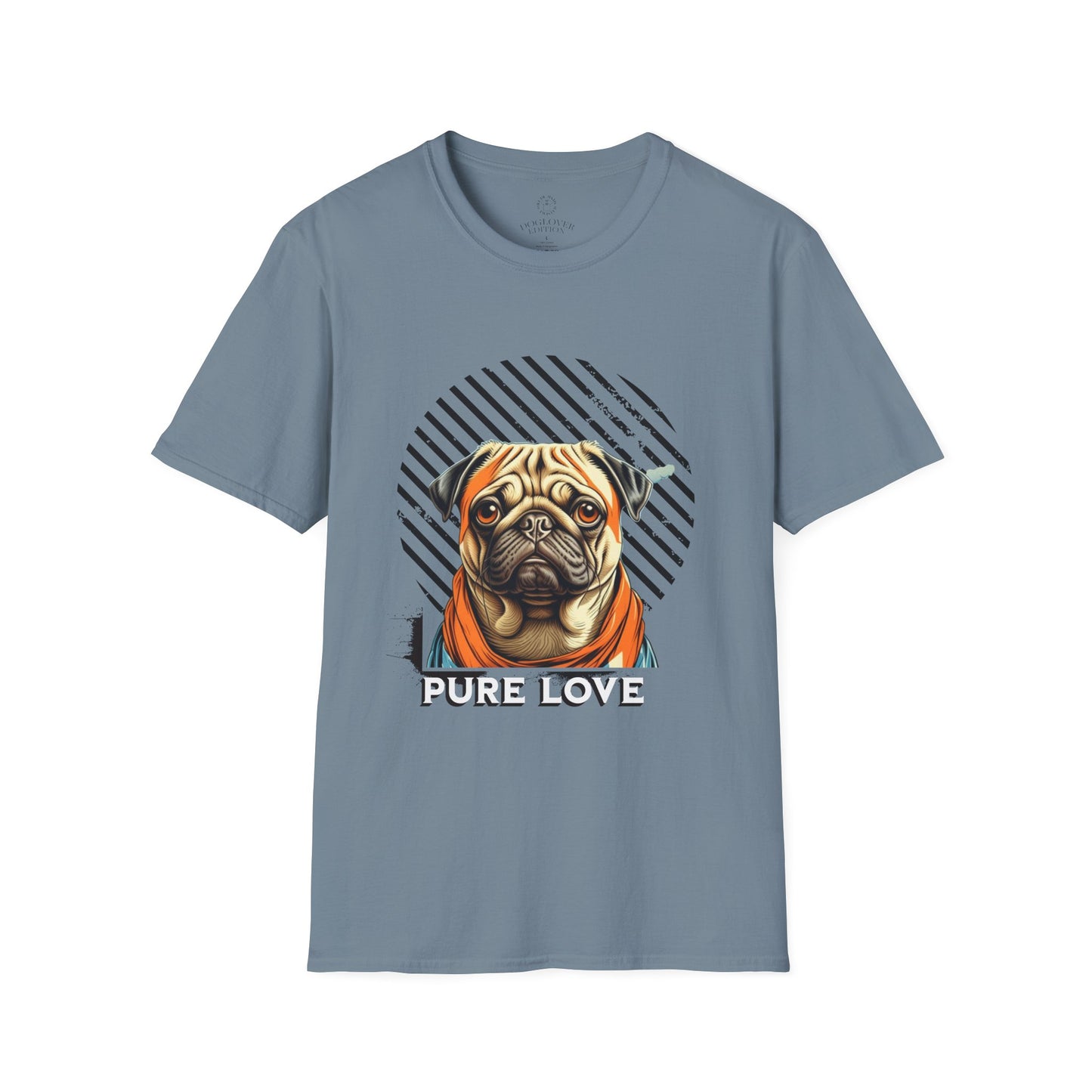 Pure Love Pug T-Shirt - Unisex Softstyle Tee