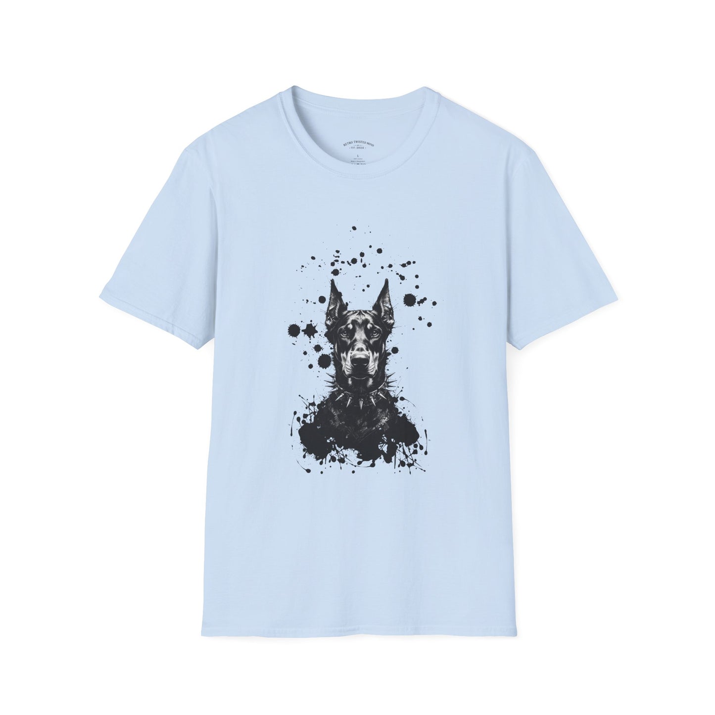 Doberman Ink Splatter T-Shirt