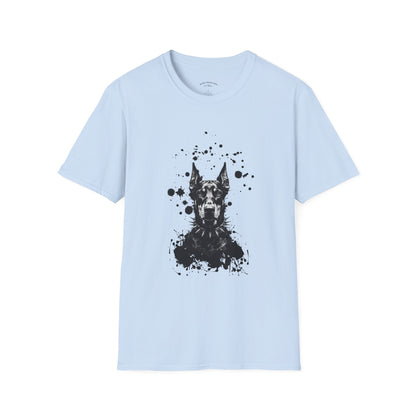 Doberman Ink Splatter T-Shirt