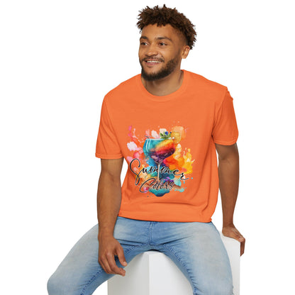 Colorful Artistic T-Shirt with Inspirational Design, Unisex Softstyle Tee, Gift for Art Lovers, Casual Wear, Birthday Gift Idea